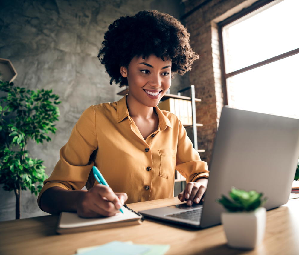 Woman at Laptop